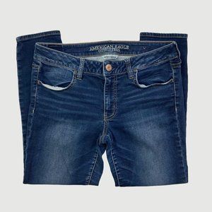 American Eagle Stretch Jegging Crop Jeans 8 long